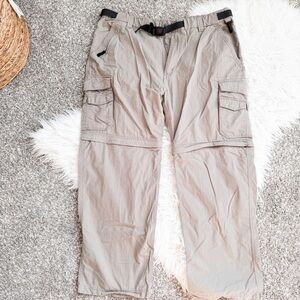 BC Clothing Convertible Zip-Off Cargo Pants Shorts Tan Men’s XL